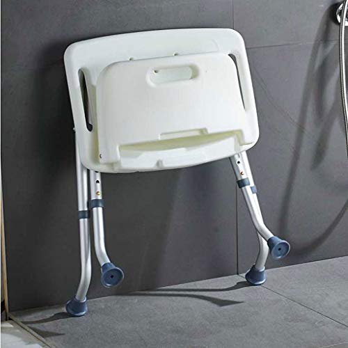Bath Stools,Foldable Height Adjustable Shower Bench Seat Bath Lift Chair for Old People Bathroom Bath Chair with Backrest