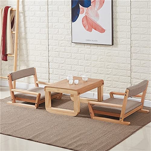 EODNSOFN Accent Chair Wood Legless Chair Floor Seating Great for Reading Watching TV Living Room Furniture