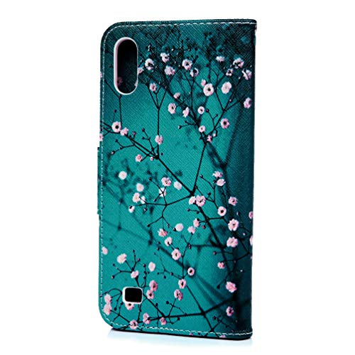 Samsung Galaxy A10 Case, Shockproof PU Leather Flip Notebook Wallet Case with Magnetic Closure Stand Card Holder ID Slot Money Pouch Folio TPU Bu