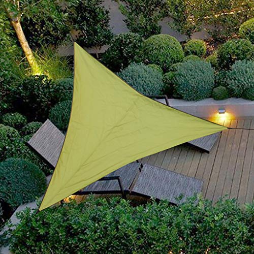 OldPAPA Sun Shade Sail Waterproof Triangle Sun Shade UV Block Sunscreen Awning Garden Beach Patio Canopy 3x3x3m, ArmyGreen