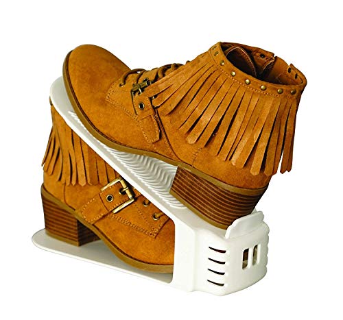 Shoe Slotz Space-Saving Storage Units in Ivory | As Seen on TV | No Assembly Required | Limited Edition Price Club Value Pack, 10 Piece Set