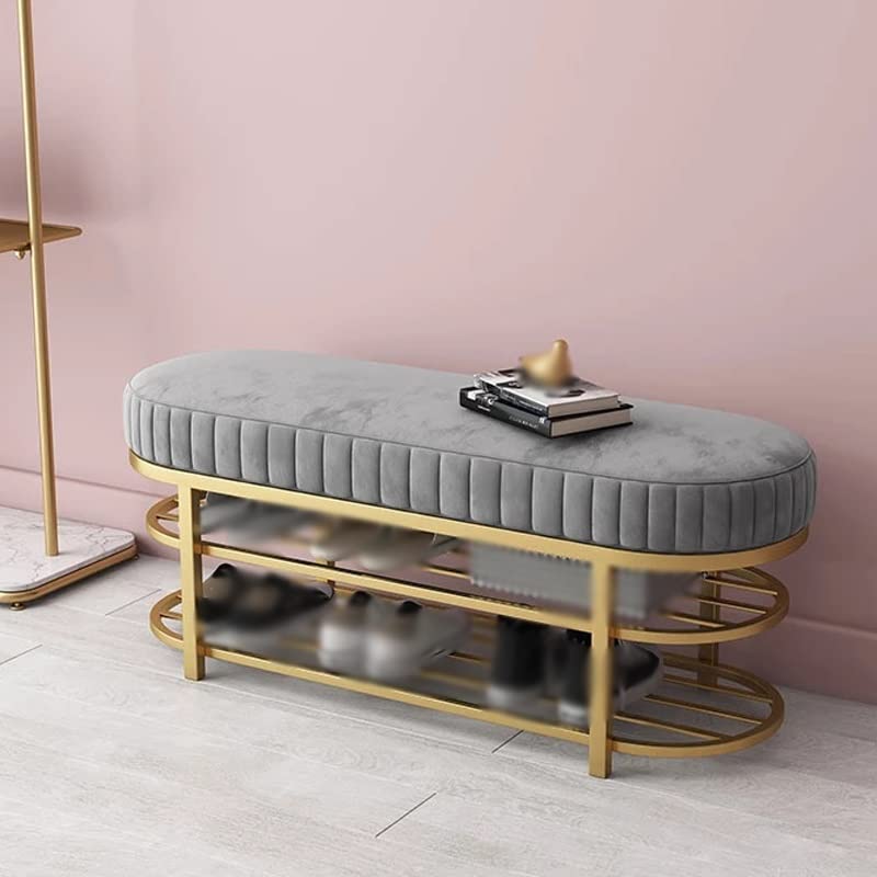 LUKEO Clothing Store Shoe Changing Stool Home Furniture Dormitory Footstool apartment Porch Shoe Cabinet