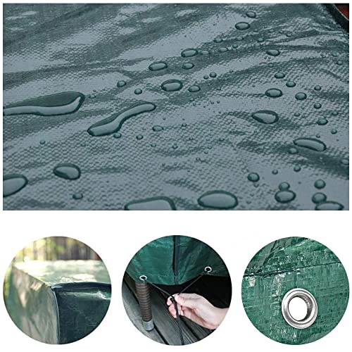 PATIO PLUS Garden Furniture Covers, Rectangular, Furniture set Cover, Outdoor table Cover,Waterproof, Windproof, Anti-UV,180x120x70cm Green