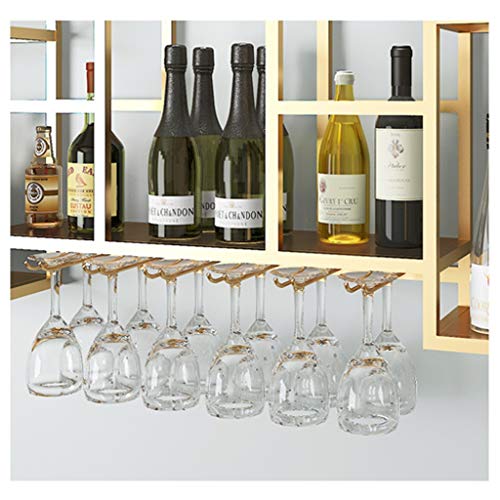 Metal Wrought Iron Wall-Mounted Wine Glass Holder Creative Living Room Display Storage Storage Champagne Glass Wine Glass Goblet Holder Bracket W