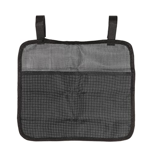 PATIKIL Chair Armrest Organizer, Folding Chairs Magazine Snack Waterproof Storage Bag for Camping Outdoor, Black