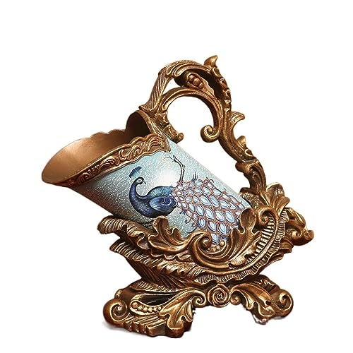 MGWYE Gift ideas European style living room TV cabinet wine cabinet home craft decorations wine rack ornaments American