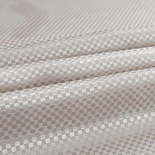 HSYLYM Waterproof Table Cloth Rectangular Polyester Washable,Plain Table Cover Suitable for Indoor and Outdoor Use,Ecru,135x240cm(53x94in)