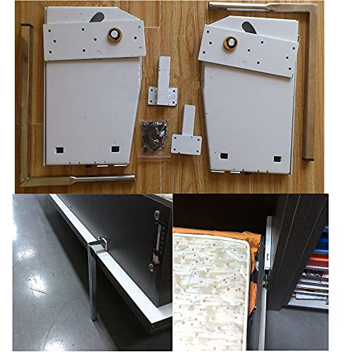 Wall Beds & Murphy Beds Kit-Easy Assembly Space Saving DIY King Size Double Bed Frames Comfort Folding Single Guest Beds Frame Small Toddler Bed