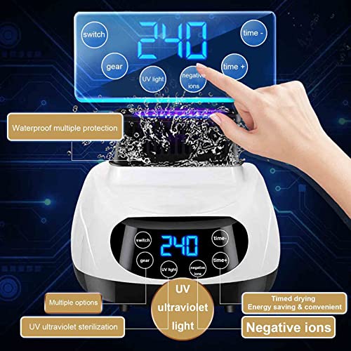 1500W Electric Dryer Rack, Household Large Capacity Multi-purpose Negative Ions Mini Clothes Dryer, for Car Rooms, RVs, Tents,Green,Large