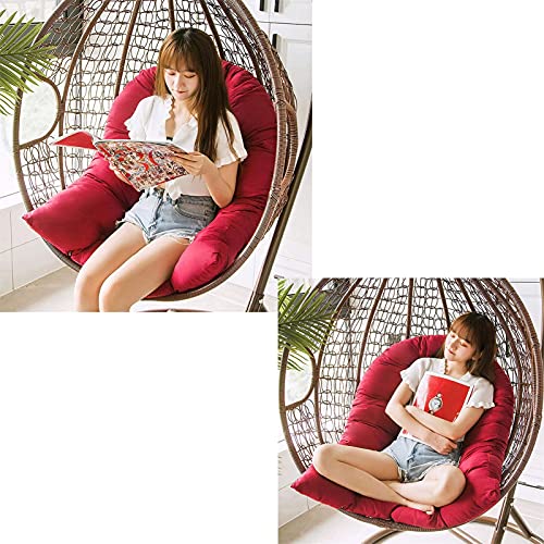 Egg Chair Cushion Hammock Chair Cushion Replacemen Detachable Hanging Egg Rattan Chair Pad- Thicken Washable Hanging Egg Hammock Chair Pads Round