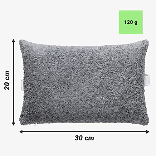 JEMIDI Sun Lounger Head Cushion - 30 x 20cm Pillow for Garden Chair or Deck Chair - Head Rest for Sun Loungers with Washable Terry Cloth Cotton C