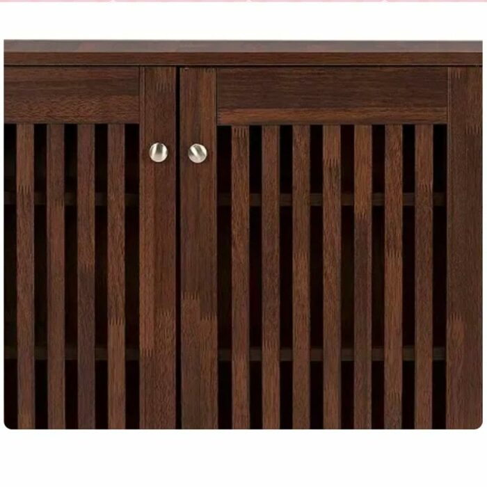 ZCMEB Home Hallway 3-Door Wooden Entryway Shoes Storage Wide Cabinet Shoes Rack Shoe Storage