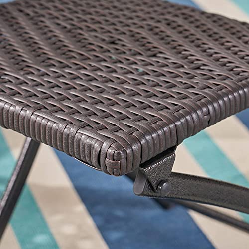 Outdoor Folding Chair, Lightweight Collapsible Rattan Chairs, Easy to Store & Carry, for Picnic, BBQ Garden Patio Yard,2pcs