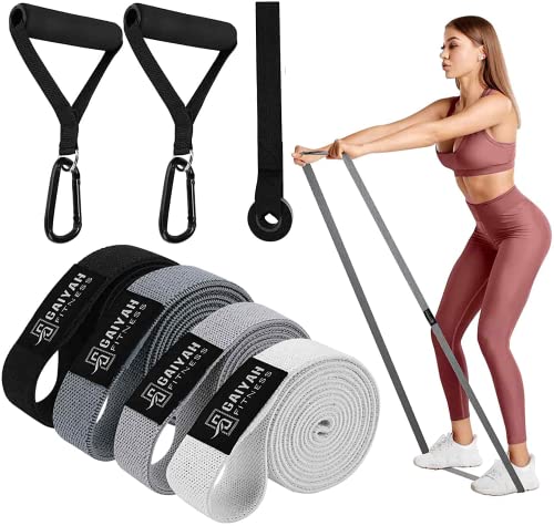 GAIYAH FITNESS Long Resistance Bands, Fabric Resistance Bands Women Exercise Bands Resistance For Women Pull Up Bands Set Stretch Bands For Exerc