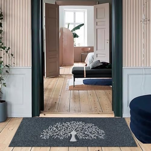 AOAOPQ Welcome Doormat Non Slip Door Mats Indoor Entryway Rugs Front Door Mat Front Indoor 40 x 60 cm Red Door Mat for New Home Housewarming Cele