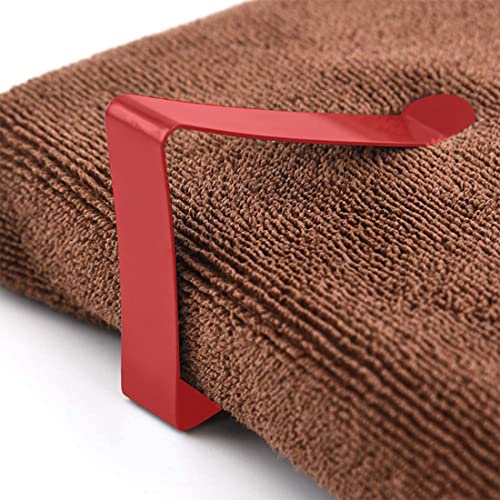 Table Cloth Clips Red Tablecloth Cover Clamp Table Cover Clamps Holder Adjustable Metal Clip for Picnics Parties Weddings Dinners 8PCS