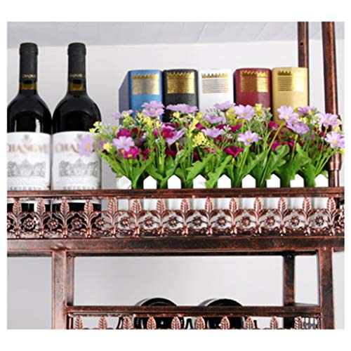 Stylish Simplicity Industrial Retro Stylish Simplicity Wine Rack Metal Simple Creative Display Storage Wine Glass Holder Adjustable Height Restau