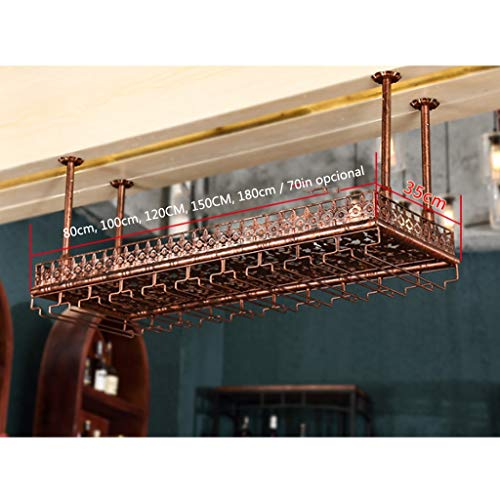 Stylish Simplicity Wine Rack, Vintage Wrought Iron Wine Rack, Bar Wine Rack, Multi-Function Storage Rack, Home Goblet Rack, Cabinet Bar Kitchen A