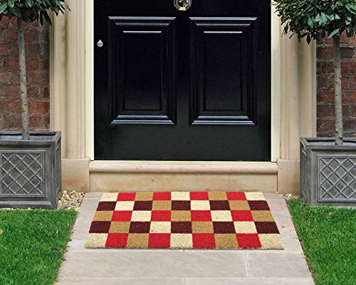 Coco&Coir Door Mat | Natural Coir | Non-Slip | Thick Coir | Premium Quality | Rubber Backed | Eco-Friendly | Indoor | Outdoor | Heavy Duty | Entr