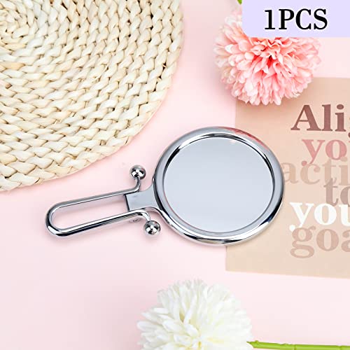 Ownfeel Magnifying Hand Held Mirror Travel Small Mirror Folding- 1X/10X Portable Makeup Mirror 6Inch Compact Mirror Double Sided High Definition