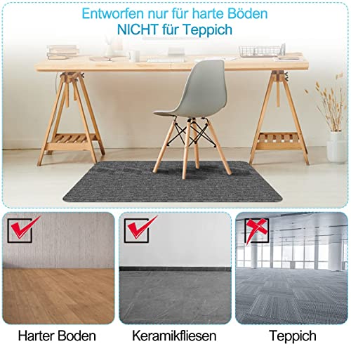 Office Chair Mat 120 * 90cm, LUPATDY Office Chair Mats for Hardwood Floors Non Slip Floor Protector Mat for Chairs Pad Desk Chairmats Office Floo