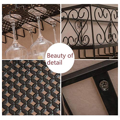 Wall-Mounted Wine Glass Holder Metal Wrought-Iron Stylish Simplicity Household Goblet Rack Kitchen Cutlery Bottle Holder Glass Wine Glass Holder