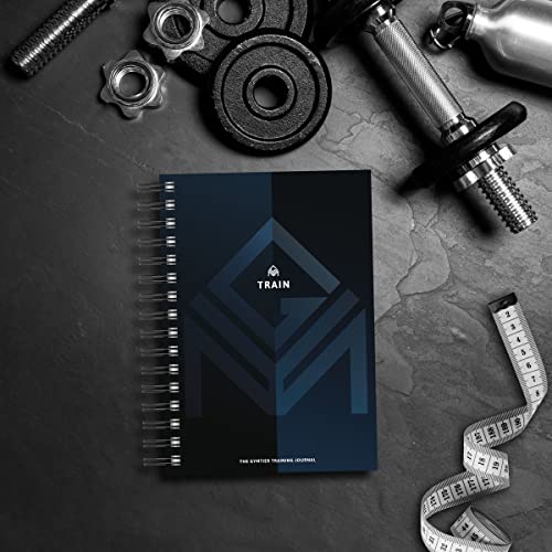 GYMTIER Workout Training Journal - A5 Gym Fitness Log Diary - 200 Pages Track your workouts - One Rep Max Tracker - Body Weight Goals & Tracking