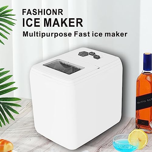 Shykey countertop ice machine Ice Maker Home Use Outdoor Use 24lbs Mini Ice Maker Fast Cube Countertop for Home/Office/Bar Electric Portable Ice