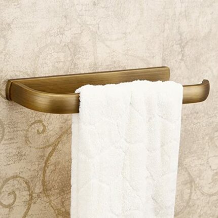 -Shelf,Towel Rack Home Retro Towel Rack Bathroom Accessories Towel Solid Brass Antique Brass Finished Towel Holder Wall Maounted Towel Bars