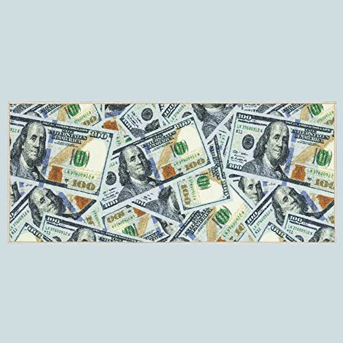 Ottomanson Heavy Duty All Season Stone Welcome Design Doormat, 67 cm x 90 cm, Black