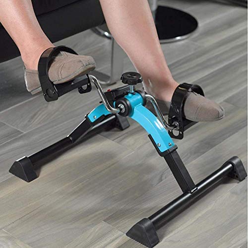 LUNEZY Foldable pedal trainer exercise bike fitness gear, arm and leg trainer training device, mini bike exerciser bike Pedal Exerciser Gym Fitne