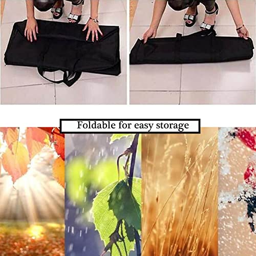 PATIO PLUS Garden Cushion Storage Bag, Waterproof, Anti-UV, Heavy Duty Rip Proof 420D Oxford Fabric 80x80x60cm Black