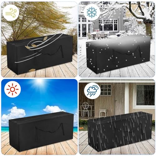 Runup Garden Furniture Cushion Storage Bag, Cushion Bag, Cushion Bags Storage with Handle, Garden Cushion Bag for Outdoor Garden, Lawn, Camping C
