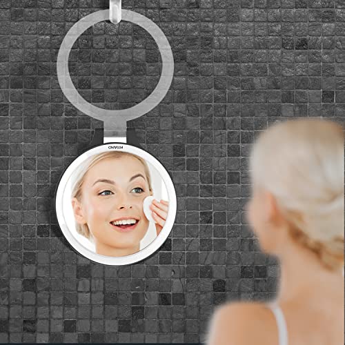 Kostlich MYIAMO Makeup Mirror with Lights, Double Sided Lighted Magnifying Mirror 10X/ 1X with 3 Color Lighting Modes, Tabletop Mirror with Adjus