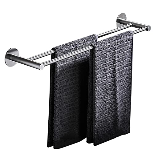 Towel Shelf Wall Mounted Towel Rack Stainless Steel Towel Bar No Drilling Self Adhesive Anti-rust For Kitchen Bathroom,Chrome A,40cm