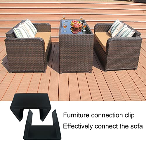 TOSCOS 8Pcs Furniture Clips Sofa Patio Wicker for Restaurant Rattan Chairs Garden Anti-Slip Fasteners Clips (2.24inch)