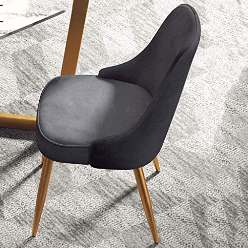 dining chair Office Reception Chairs Business Dining Chairs Set Kitchen Dining Chairs Set of 4 Flannel Soft Cushion Metal Legs Slip Feet for Offi