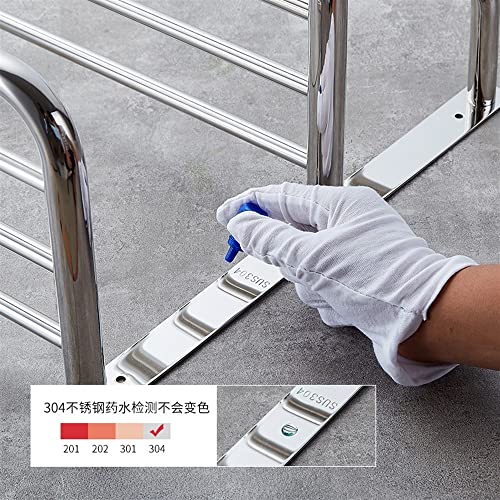 HIGOH Towel Racks,Bathroom Towel Rack Wall Mounted Towel Holder,Hotel Stainless Steel Towel Rack,3-Story Bathroom Bathroom Shelves,Towel Rack Sta