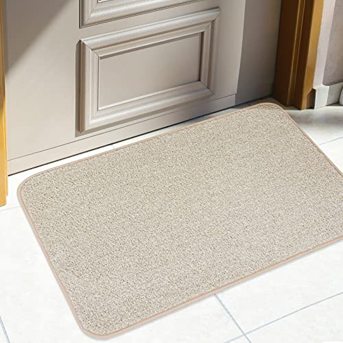 LUX XD Non-Slip Door Mat Low Profile Shoe Scraper Dirt Trapper Polyester Doormat, Super Absorbent, Ideal for Indoor Outdoor High Traffic Area 18