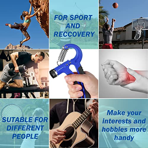 AIXPI Hand Grip Strengthener, Grip Strength Trainer with Adjustable Resistance 11-132 Lbs (5-60kg), Forearm Strengthener, Hand Exerciser for Grip