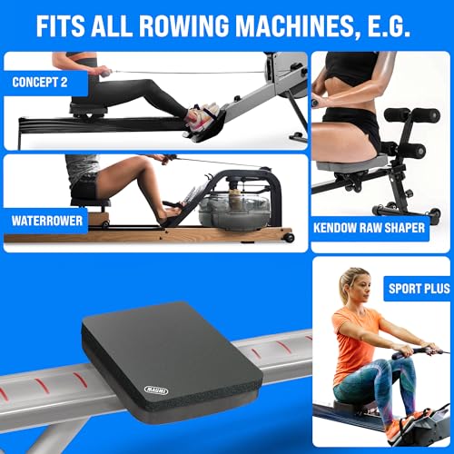 MAUMI Rowing Machine Seat Cushion Seat Pad for Concept 2 Rowing Machine D Waterrower and any other Rower - Accessories for Training on Rowerg Row
