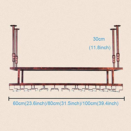EYLINK Wine Racks,Wine Lovers/Wall Mount Wine Rack Simple Style Iron Hanging Wine Glass Rack Ceiling Decoration Shelf for Bars,Restaurants,Kitche