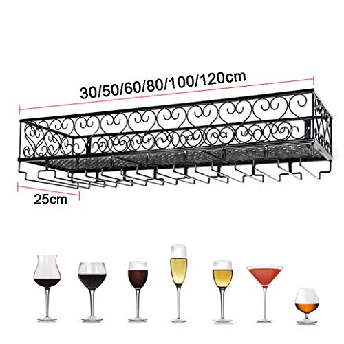 EYLINK Wine Racks,Wall-Mounted Industrial Hanging Wine Glass Racks Stemware Holder Decoration Shelf Organizer