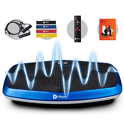 LifePro Hovert 3D Vibration Plate Machine - Dual Motor Oscillation, Lateral + 3D Motion Viberation Platform Machine - Full Whole Body Vibrarating