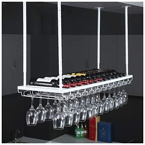 Stylish Simplicity Wine Glass Holder Stylish Simplicity Industrial Retro Iron Inverted High Glass Rack Bar Floating Rack Kitchen Cutlery Bottle H