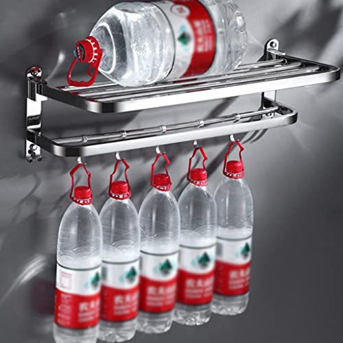 HIGOH Towel Racks,Bathroom Towel Rack Wall Mounted Towel Holder,Towel Rack,Wall-Mounted Bathroom Towel Organizer Storage Rack Hanger Shelf,Towels