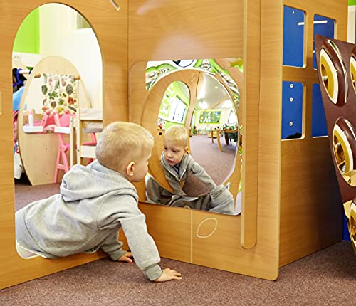 TickiT 72406 Large 4-Domed Acrylic Mirror Panel, one size & 72404 Large Single Dome Acrylic Mirror Panel, 490 mm Size