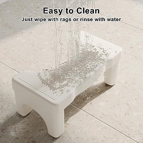 (2 Pack) Premium Toilet Stool Squat for Adults, Original Non-Slip Squatting Poop Stool, Ergonomic Bathroom Pooping Stool, Sturdy Potty Stool, Hea