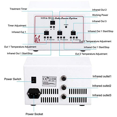 HUANGXING - Beauty Weight Loss Blanket, Sweat Steaming Body Shaper Blanket 3 Zones Digital Far Infrared (FIR) Heat Sauna Slimming Blanket Detox T