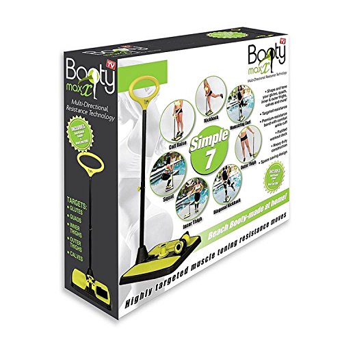 Booty Max Home Workout Resistance Band Training for Making Summer-Ready Toned Bigger Butt, Thighs, Quads, Calves, or Arms (On TV)